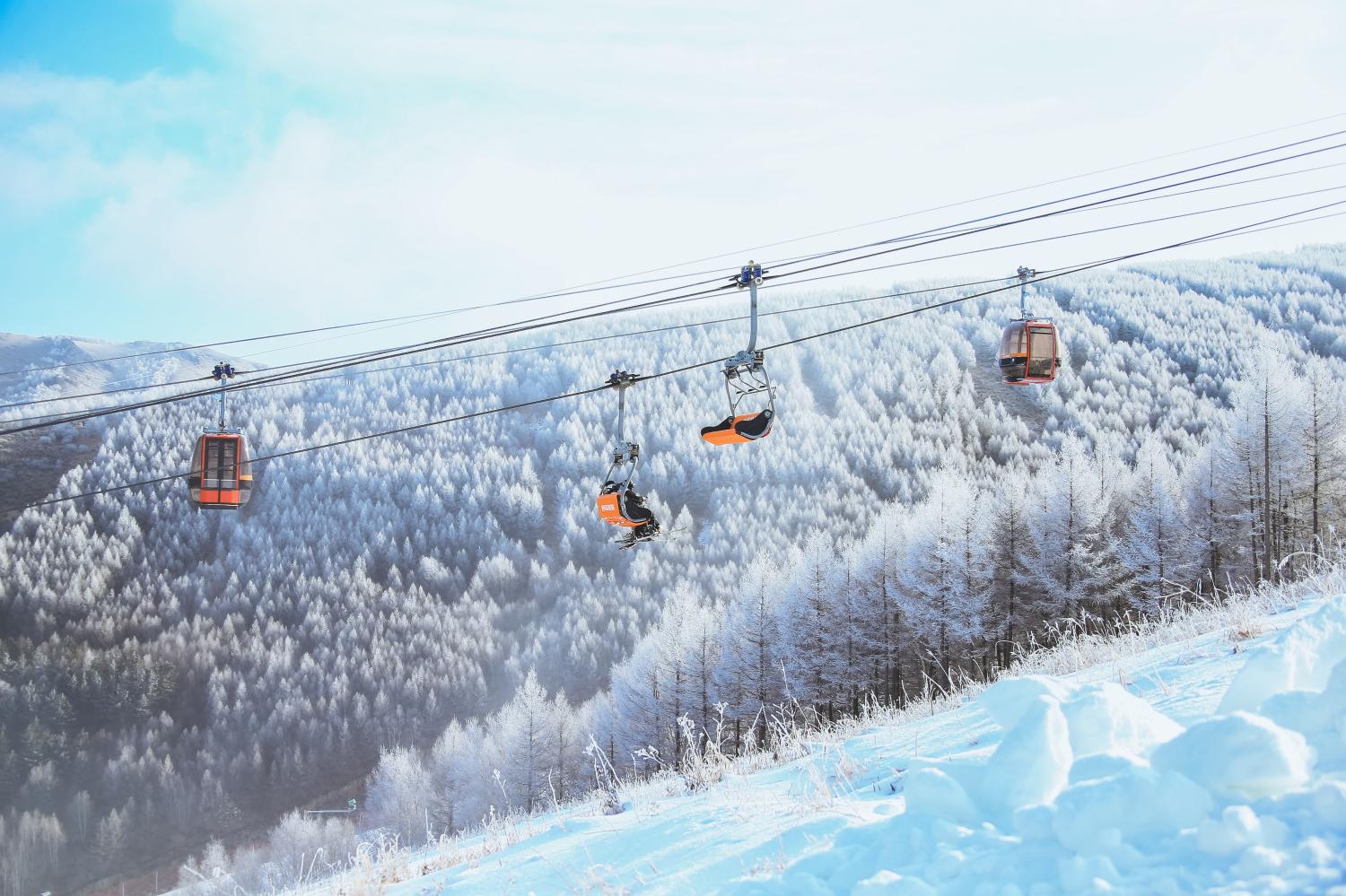 萬龍滑雪場脫掛索道+高巖+張家口市萬龍運動旅游有限公司+空中驛站+1號索道：長度：1550米，高差：463米；2號索道：長度：(1).jpg